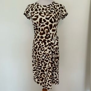 J. McLaughlin dress, new with tags. Soft, ruched faux tie on side. XS